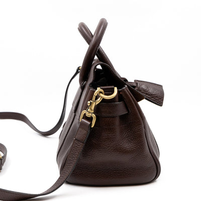 Small Bayswater Satchel Brown Leather