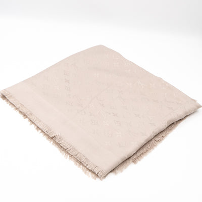 Monogram Shawl Greige