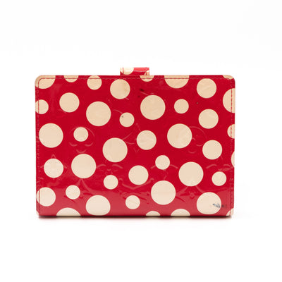 Small Ring Agenda Cover Vernis Red Dots Infinity