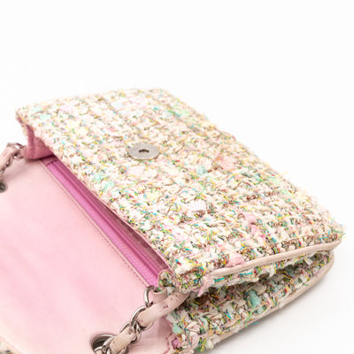 Small Diagonal Flap CC Shoulder Bag Tweed