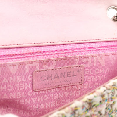 Small Diagonal Flap CC Shoulder Bag Tweed