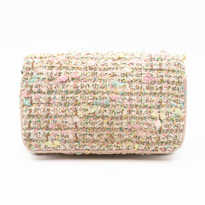Small Diagonal Flap CC Shoulder Bag Tweed