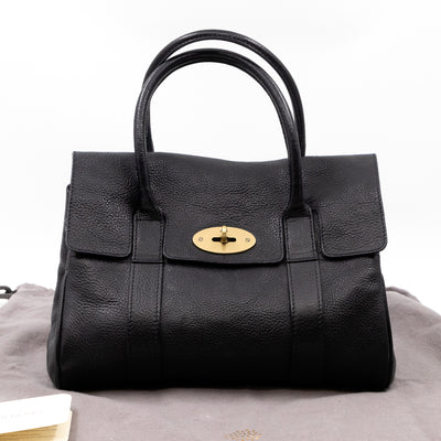 Small Bayswater Black Leather