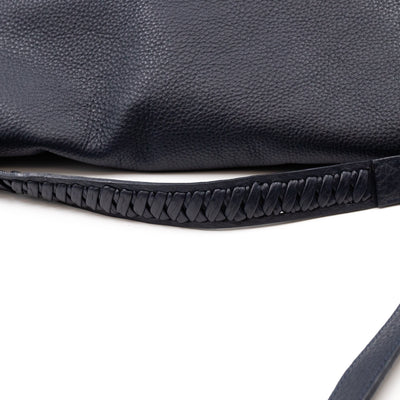 Effie Satchel Navy Blue Leather
