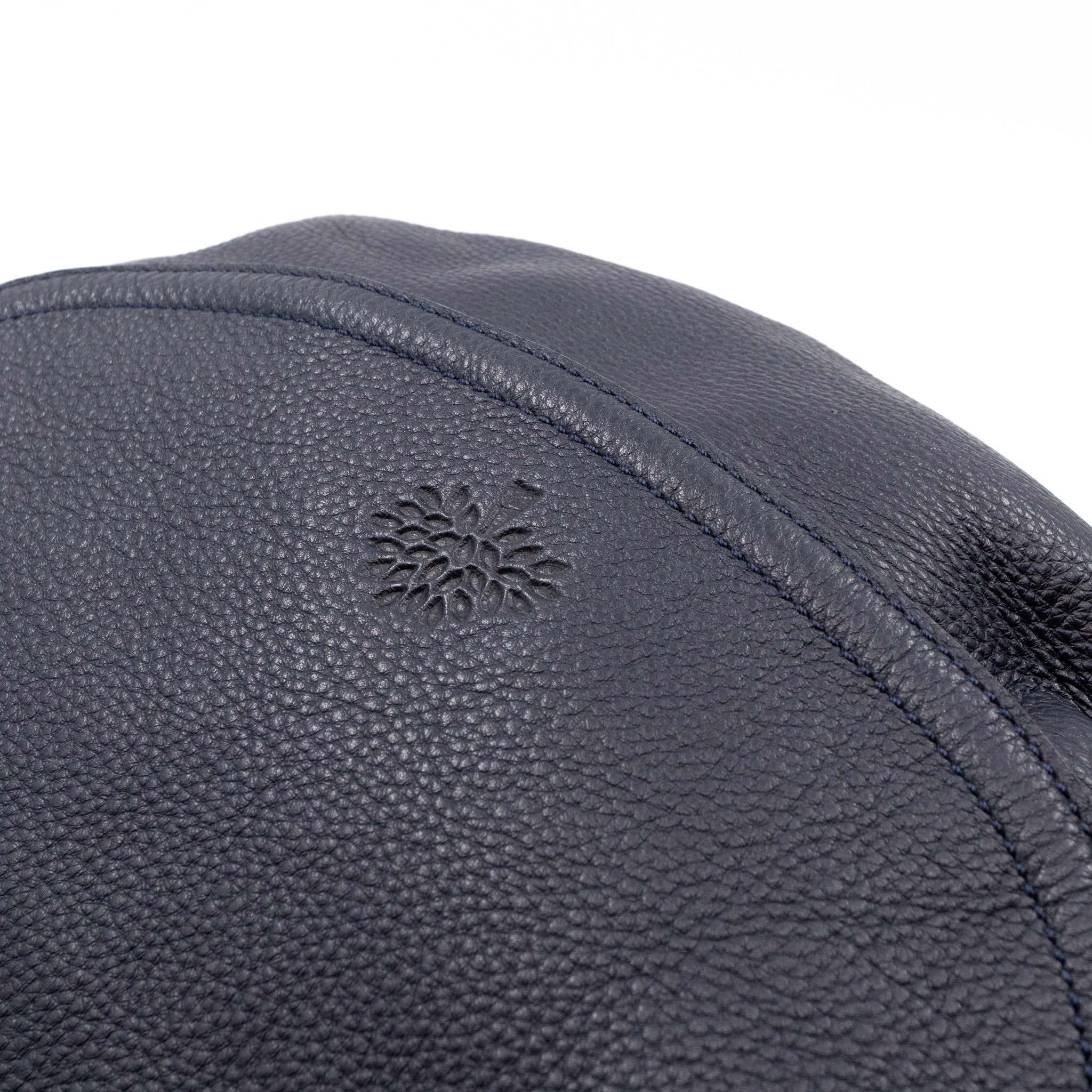 Effie Satchel Navy Blue Leather
