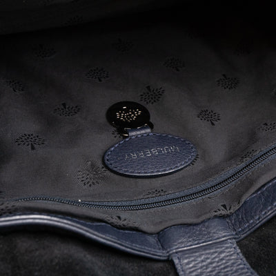 Effie Satchel Navy Blue Leather