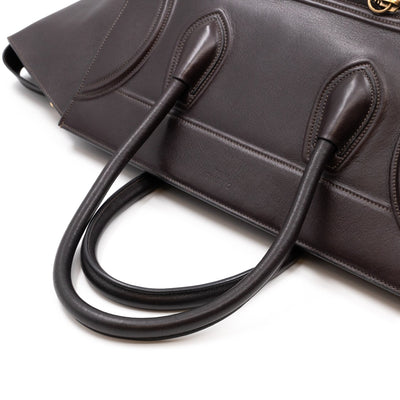 Phantom Medium Luggage Brown Leather