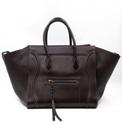 Phantom Medium Luggage Brown Leather