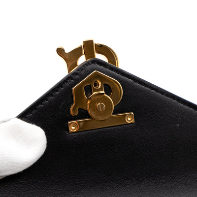TB Envelope Belt Bag Quilted Black Leather