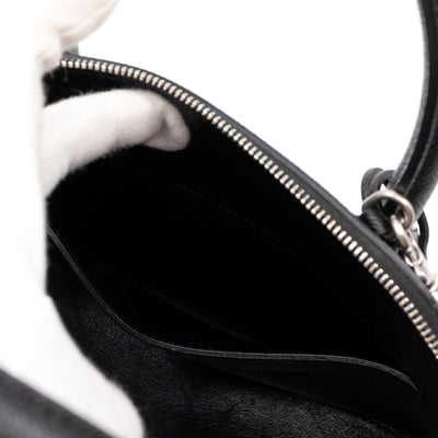 Ville Top Handle Small Black Leather
