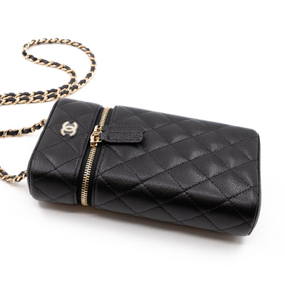 Vanity On Chain Phone Holder Black Caviar