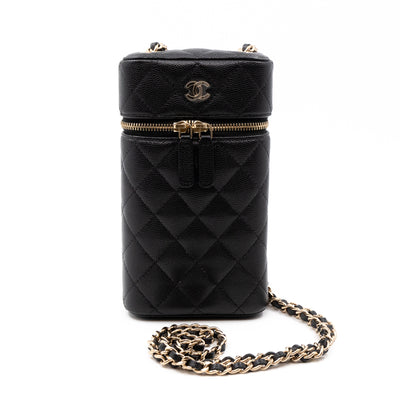 Vanity On Chain Phone Holder Black Caviar