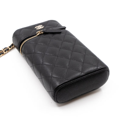 Vanity On Chain Phone Holder Black Caviar