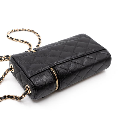 Vanity On Chain Phone Holder Black Caviar