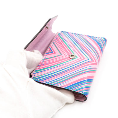 Victorine Wallet Epi Tropical Blue Rose