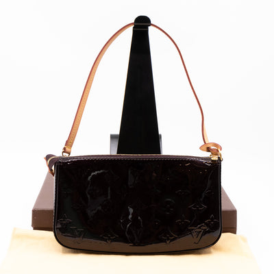 Pochette Accessoires Vernis Amarante