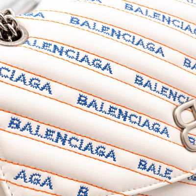 BB Round Charm Bag White Leather