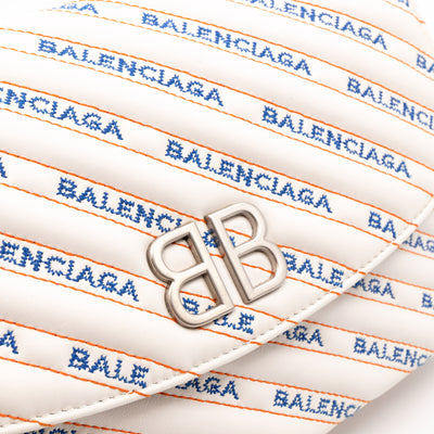 BB Round Charm Bag White Leather