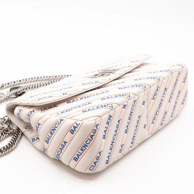 BB Round Charm Bag White Leather