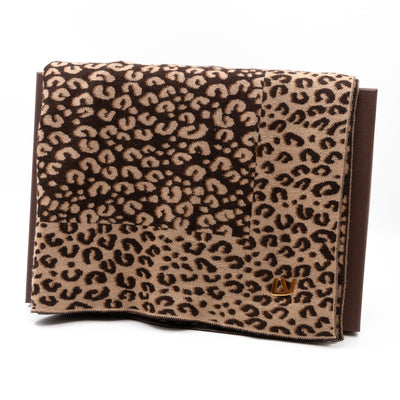 Leo Marron Cashmere Scarf
