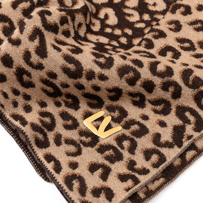 Leo Marron Cashmere Scarf