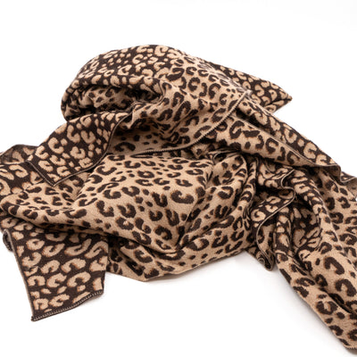 Leo Marron Cashmere Scarf