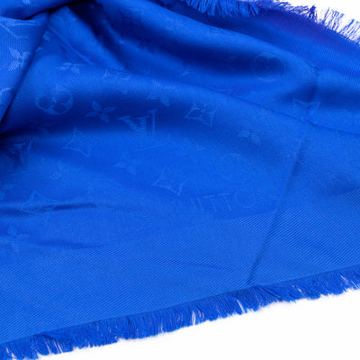 Monogram Shawl Blue