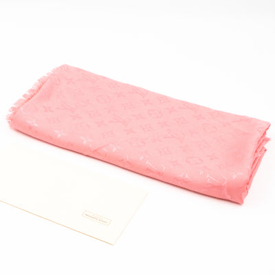 Monogram Shawl Coral