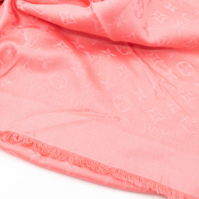 Monogram Shawl Coral
