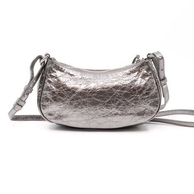 Le Cagole Mini Silver Leather