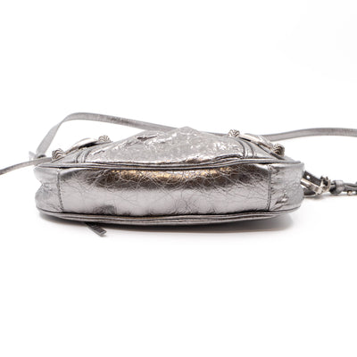 Le Cagole Mini Silver Leather