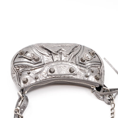 Le Cagole Mini Silver Leather