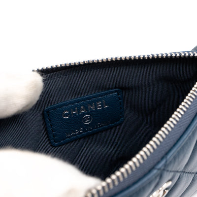 Classic Mini O Case Navy Blue Leather