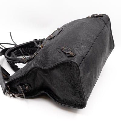 City Classic Studs Black Leather