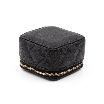 Classic Travel Jewelry Case Black Caviar