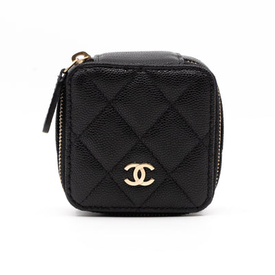 Classic Travel Jewelry Case Black Caviar