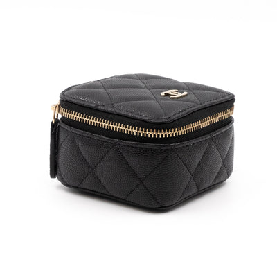 Classic Travel Jewelry Case Black Caviar