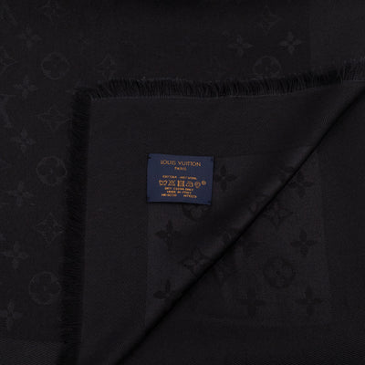 Monogram Shawl Black