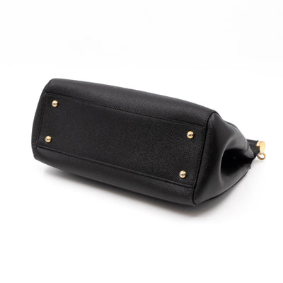Sicily Medium Dauphine Leather Black