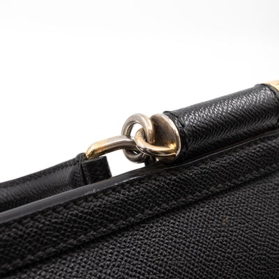 Sicily Medium Dauphine Leather Black