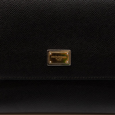 Sicily Medium Dauphine Leather Black