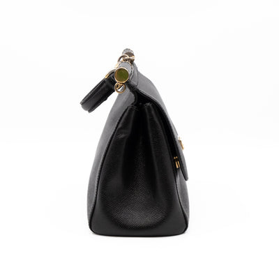Sicily Medium Dauphine Leather Black