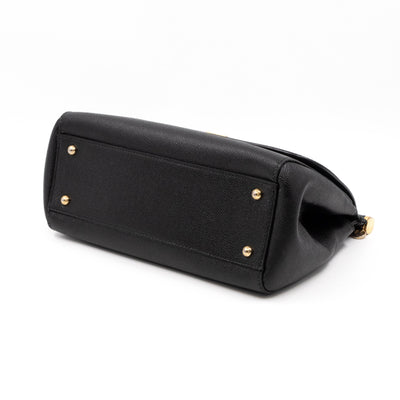 Sicily Medium Dauphine Leather Black