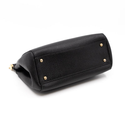 Sicily Medium Dauphine Leather Black