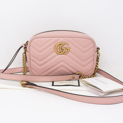 GG Marmont Matelassé Mini Pink