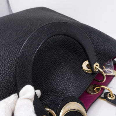 Diorissimo Black Fuchsia Leather