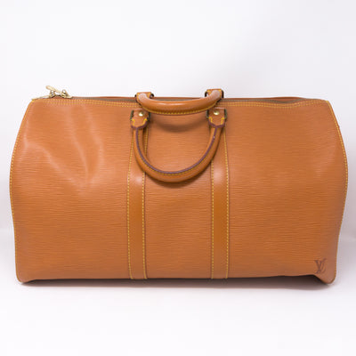 Keepall 45 Epi Leather Brown