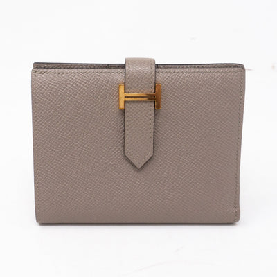 Bearn Compact Wallet Etain Leather