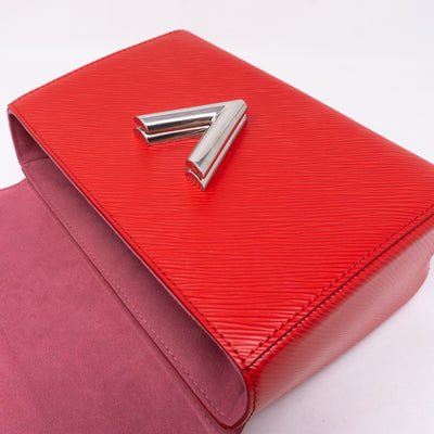 Twist MM Epi Leather Coquelicot Red