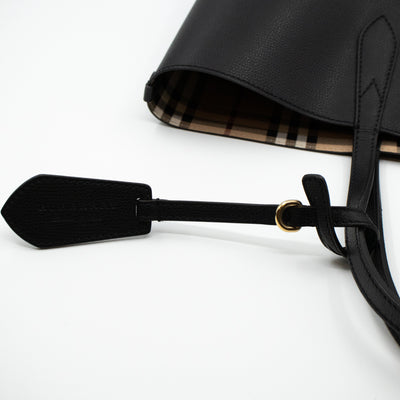 Medium Reversible Tote Haymarket Check & Black